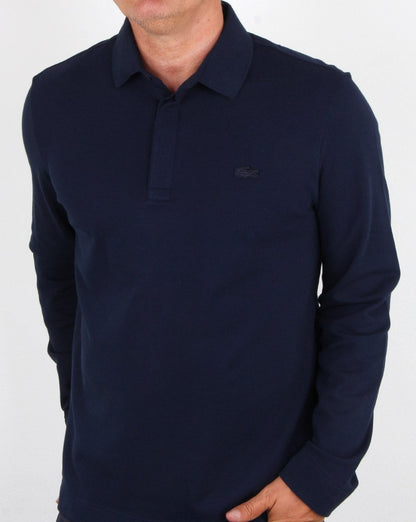Lacoste Smarter Langarm-Poloshirt Marineblau