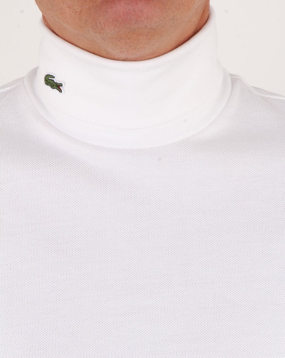Lacoste Rollkragenpullover Softweiß