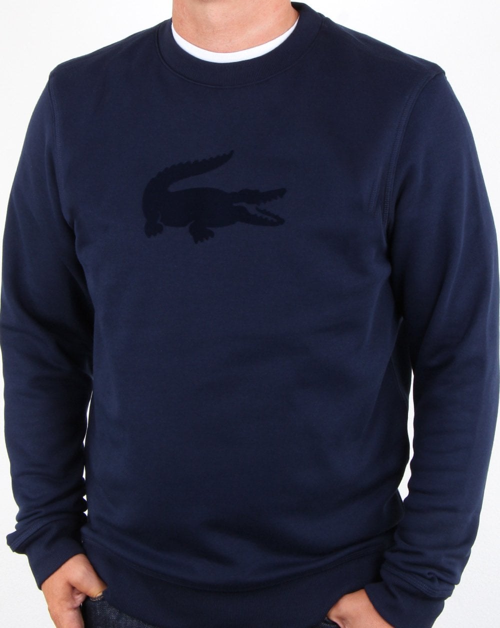 Lacoste Logo Sweatshirt Marineblau