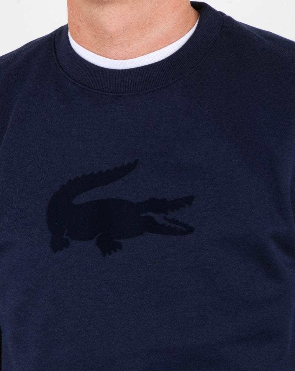 Lacoste Logo Sweatshirt Marineblau