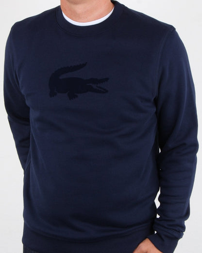 Lacoste Logo Sweatshirt Marineblau