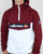 Ellesse Qtr Zip Dual Colour Jacket Burgundy-white