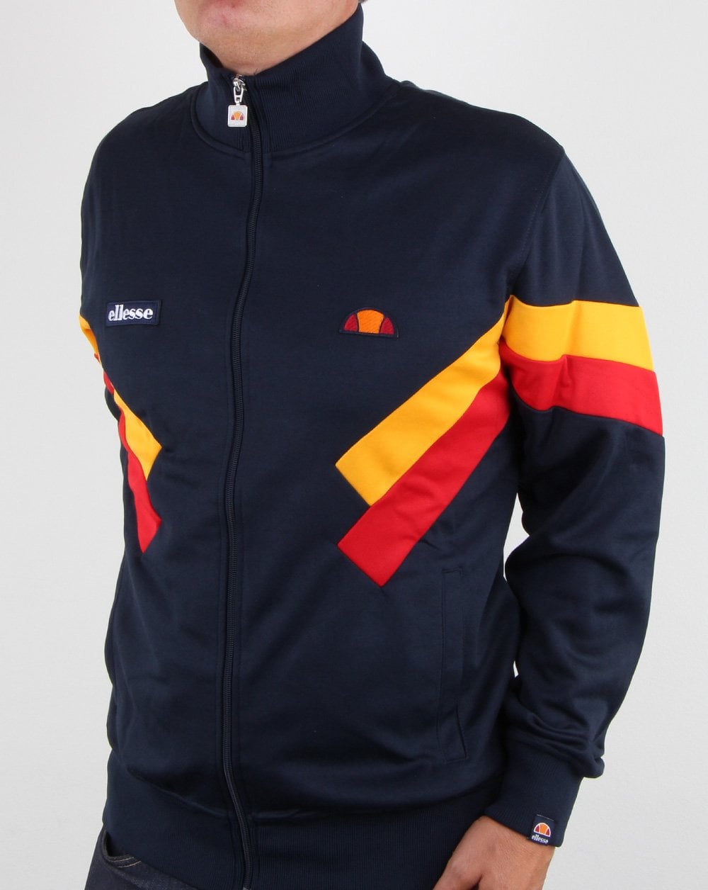 Ellesse Chierroni Trainingsjacke Marineblau/Zitrus/Rot