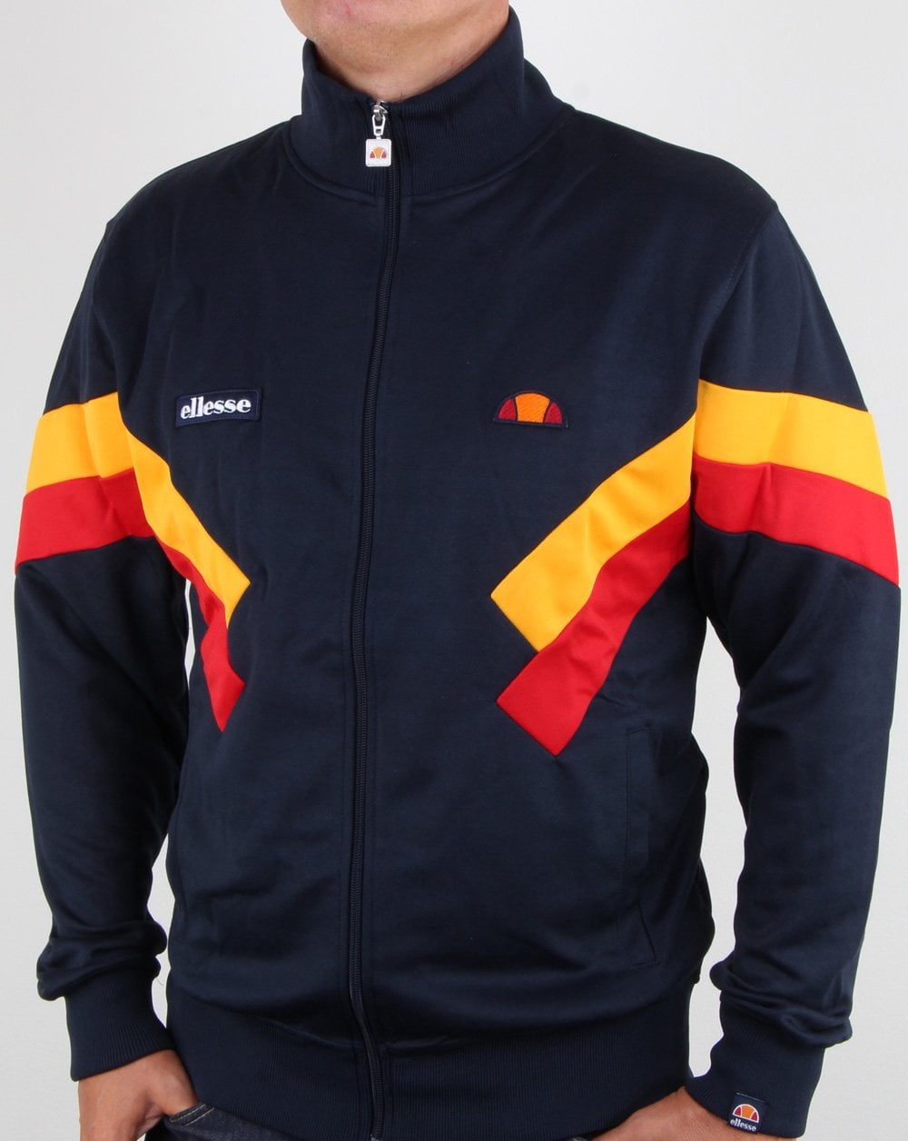 Ellesse Chierroni Trainingsjacke Marineblau/Zitrus/Rot
