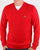 Lacoste V-neck knit Red