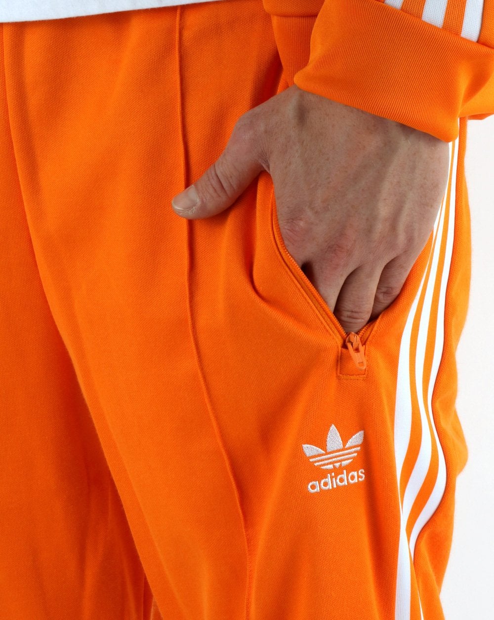 Adidas Originals Beckenbauer Trainingshose leuchtend orange