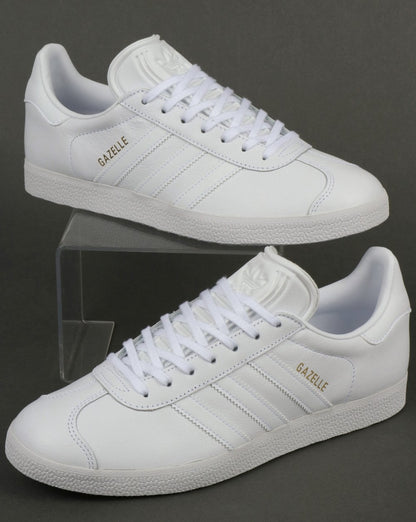 Adidas „Gazelle“ Leder-Sneaker in Weiß