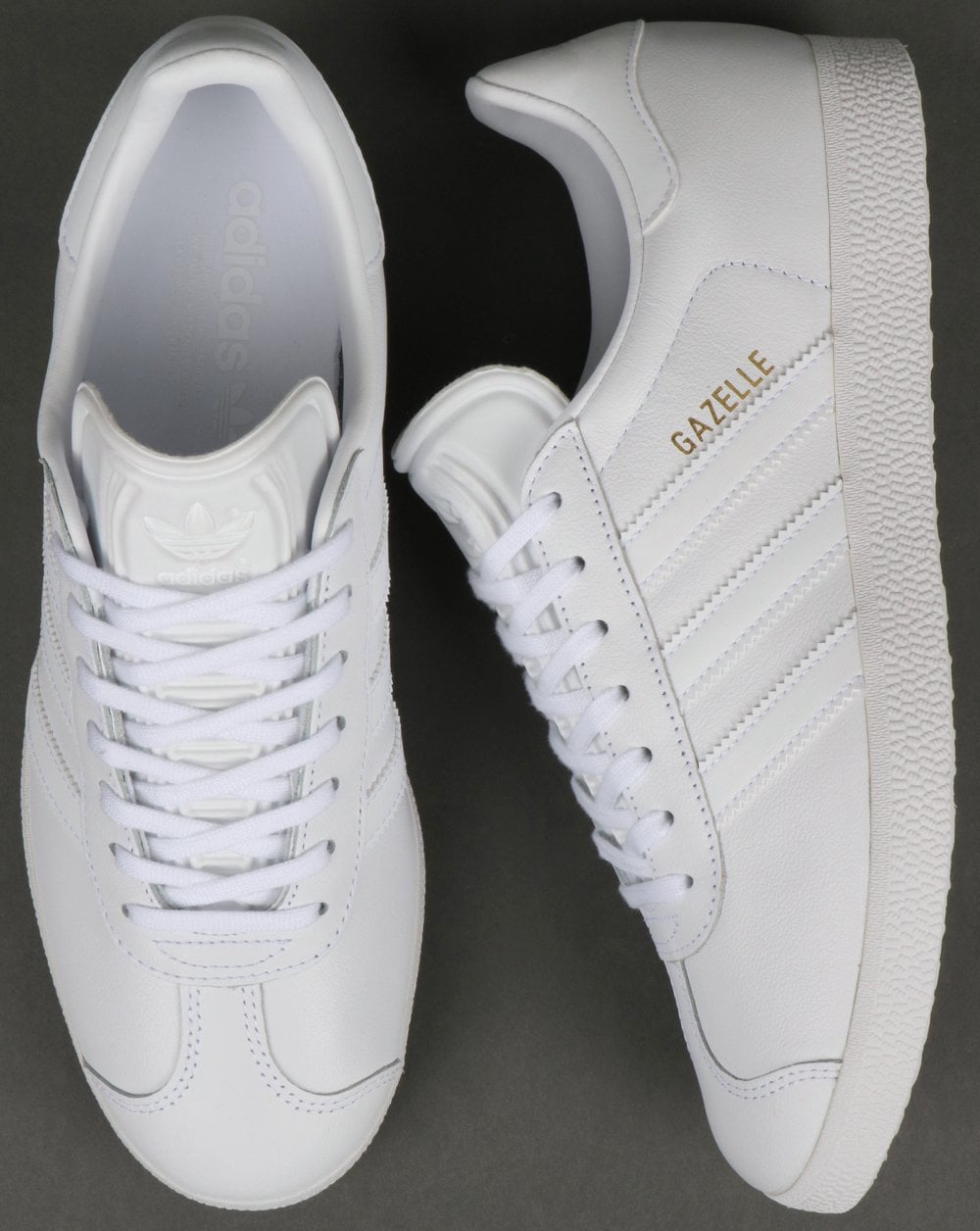 Adidas „Gazelle“ Leder-Sneaker in Weiß