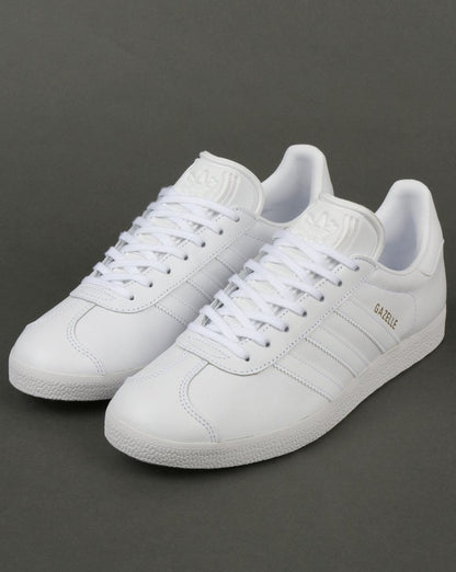Adidas „Gazelle“ Leder-Sneaker in Weiß