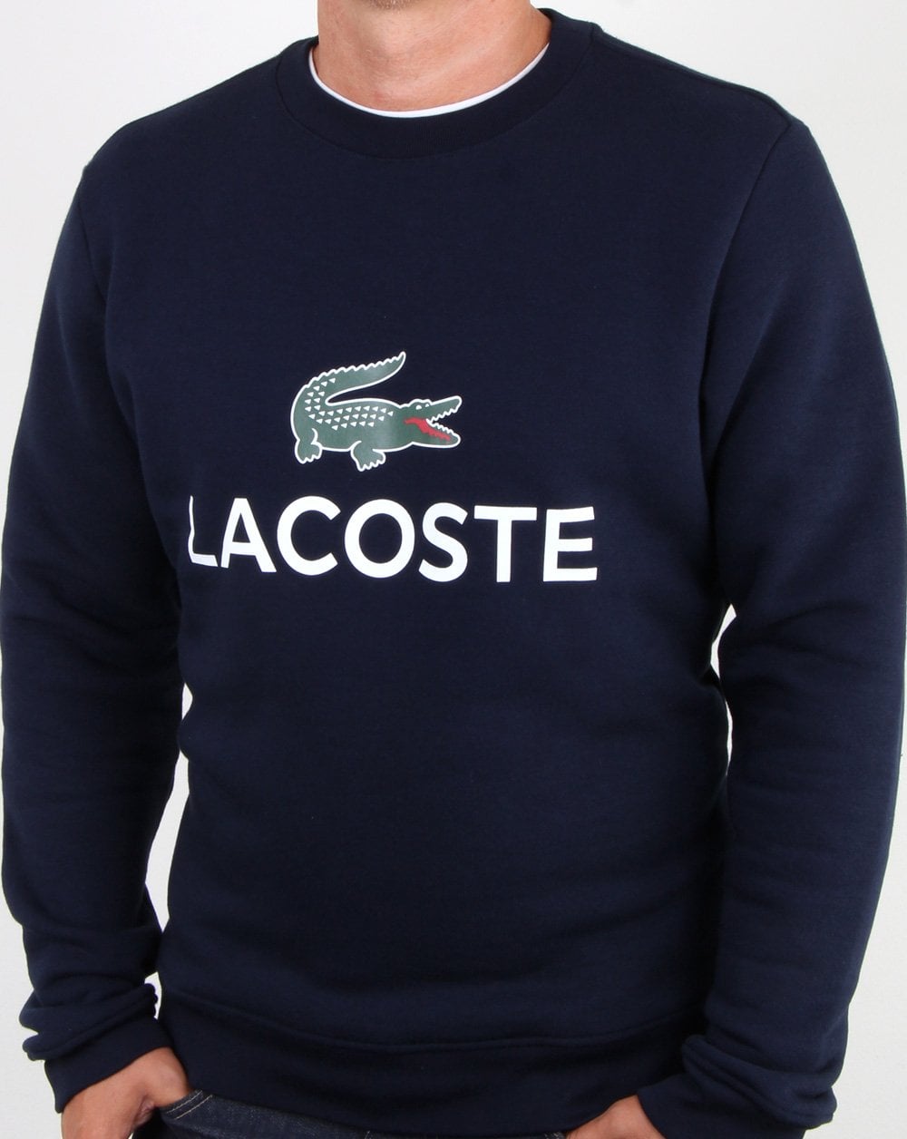 Lacoste Logo Sweatshirt Marineblau