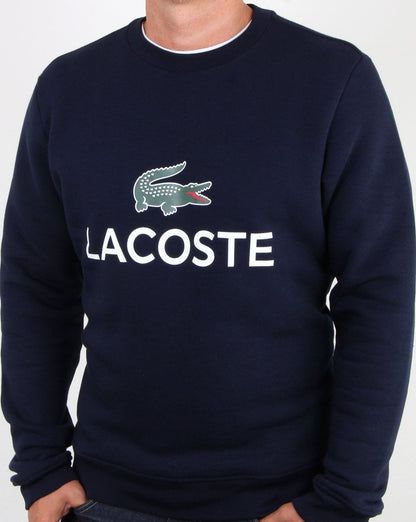 Lacoste Logo Sweatshirt Marineblau