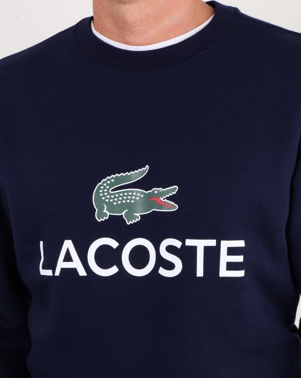 Lacoste Logo Sweatshirt Marineblau
