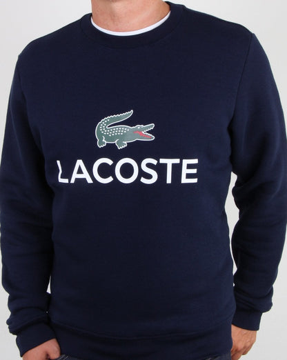 Lacoste Logo Sweatshirt Marineblau