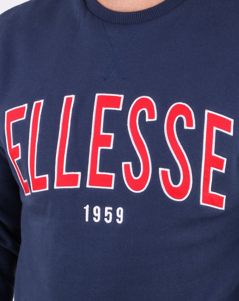 Ellesse – 90er-Strickjacke im Marineblau