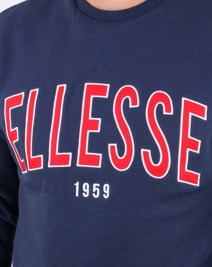 Ellesse – 90er-Strickjacke im Marineblau