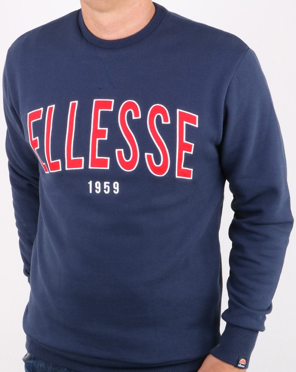 Ellesse – 90er-Strickjacke im Marineblau