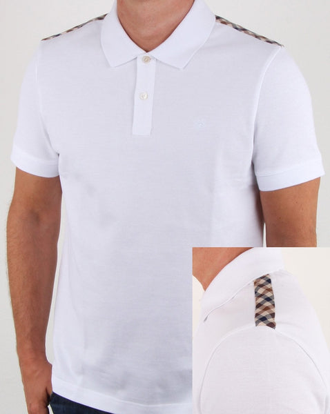 Aquascutum Hill Polo Shirt White