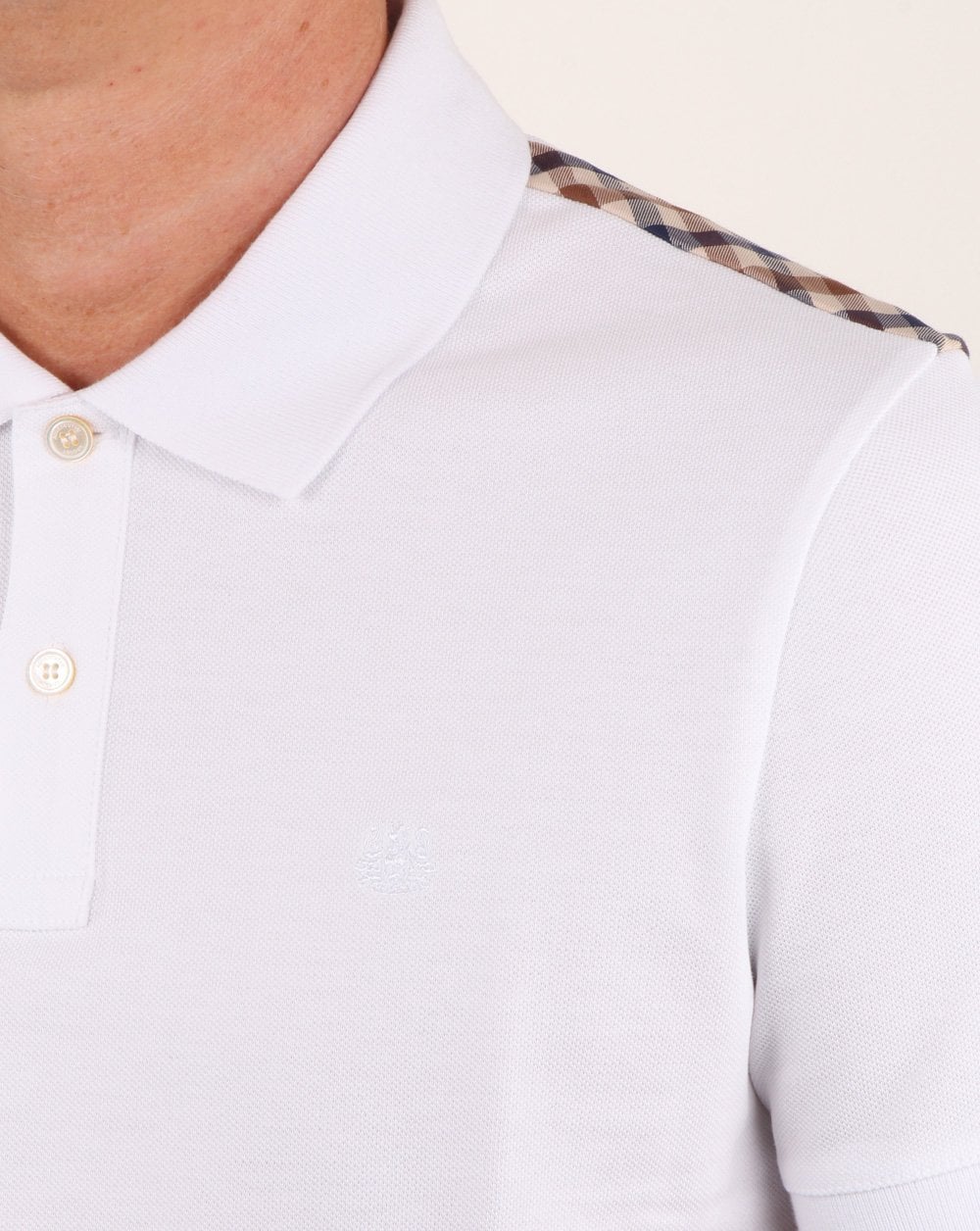 Aquascutum Hill Poloshirt Weiß