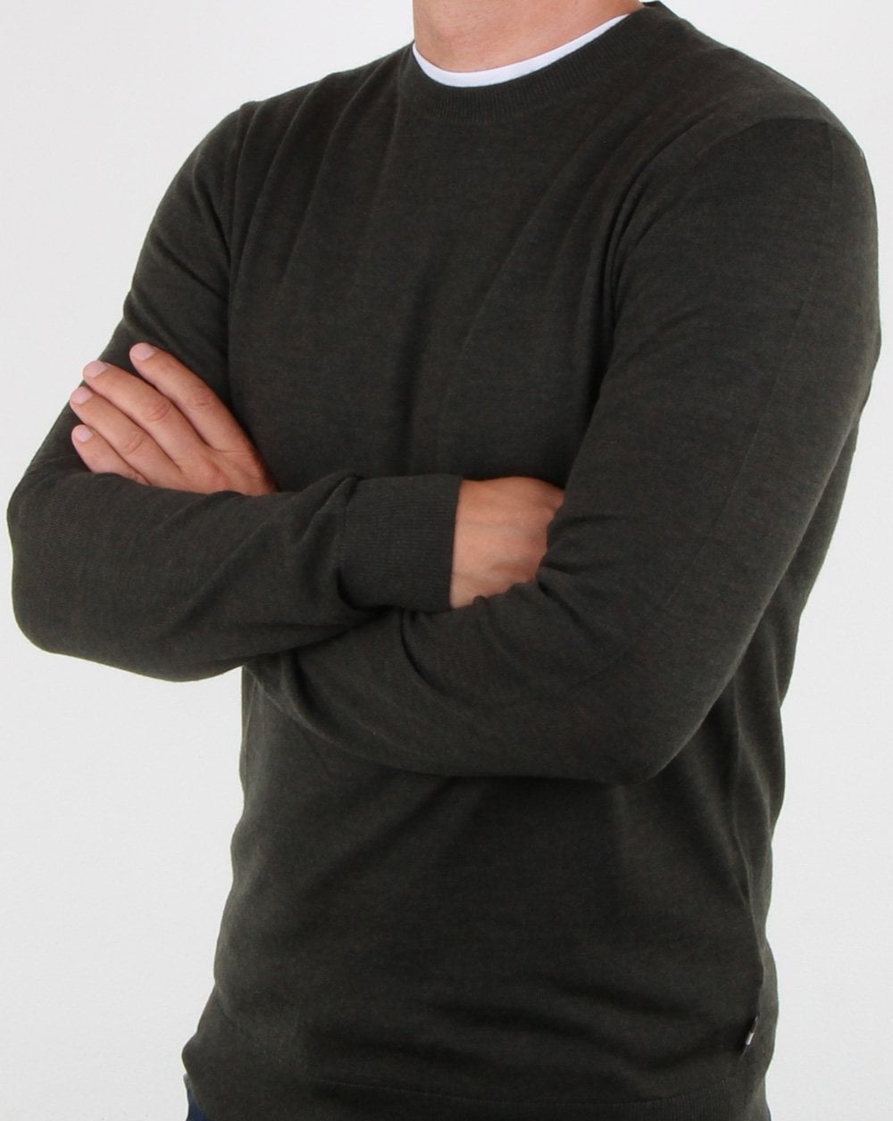 Aquascutum Carston Merino Knit Military Green