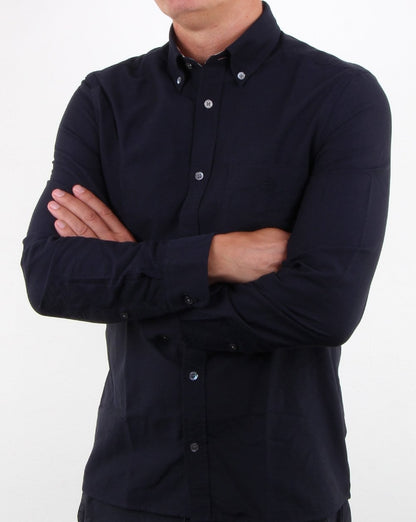 Aquascutum Bevan Oxford-Hemd Marineblau