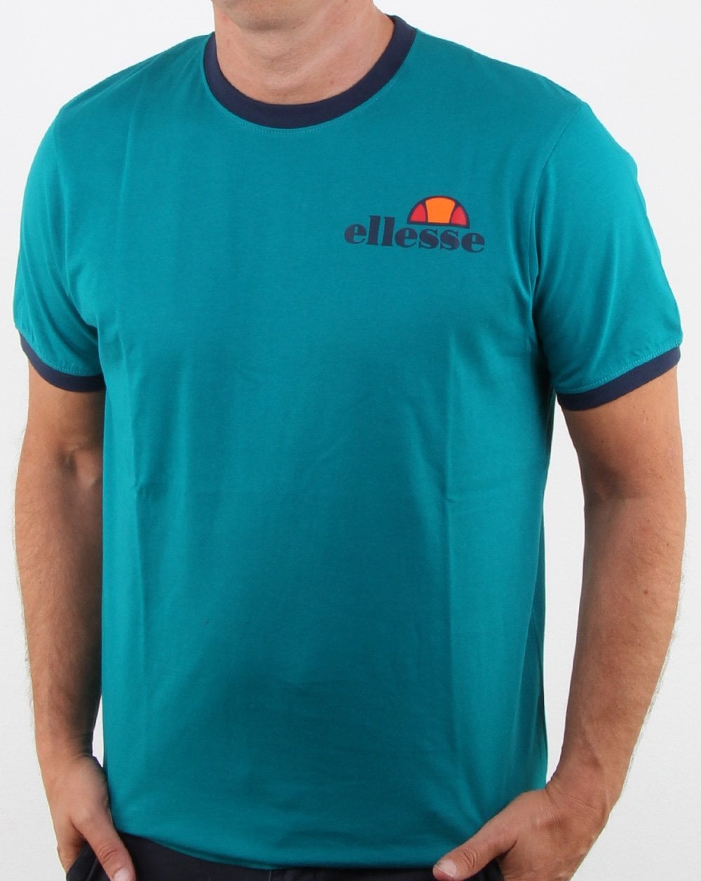 Ellesse – Ringer-T-Shirt „Fanfair“ Grün