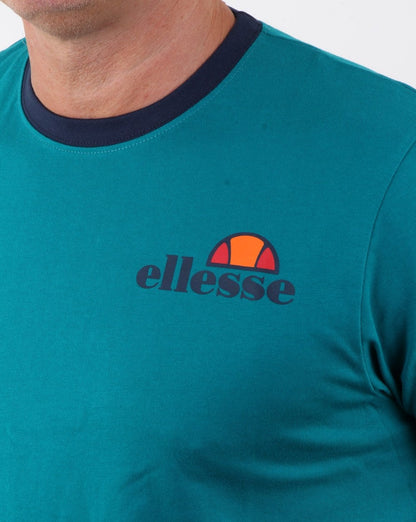 Ellesse – Ringer-T-Shirt „Fanfair“ Grün