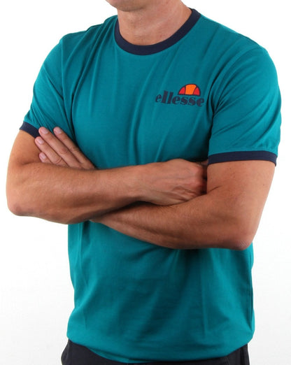 Ellesse – Ringer-T-Shirt „Fanfair“ Grün