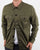 Pretty Green Robinia Long Sleeve Overshirt Khaki