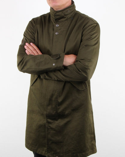 Pretty Green Regenmantel mit Kapuze und Kragen in Khaki