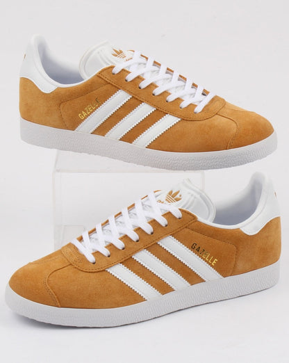 Adidas Gazelle Sneakers Mesa Gold/Weiß
