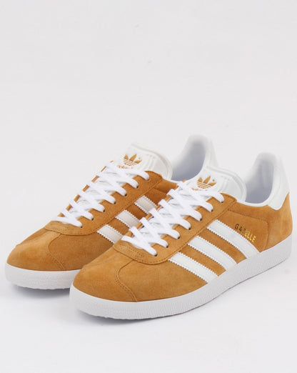 Adidas Gazelle Sneakers Mesa Gold/Weiß