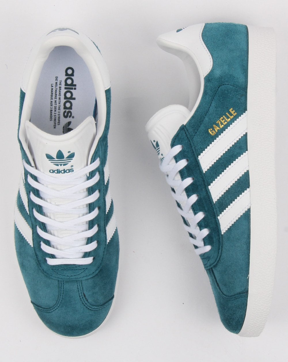 Adidas Gazelle Sneakers Petrolblau/Weiß