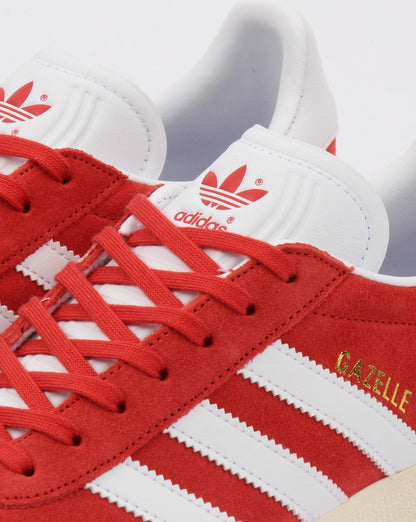 Adidas Gazelle Turnschuhe Rot/Weiß Vintage