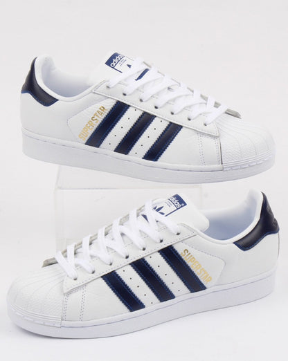 Adidas Superstar Sneakers Weiß/Collegiate Blau