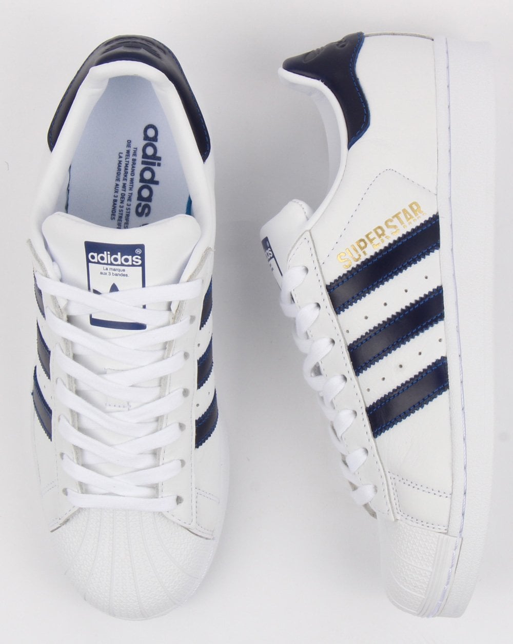 Adidas Superstar Sneakers Weiß/Collegiate Blau