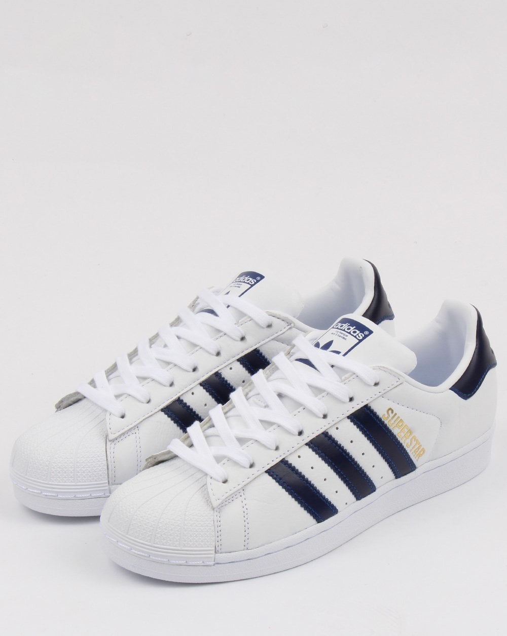 Adidas Superstar Trainers White/Collegiate Blue