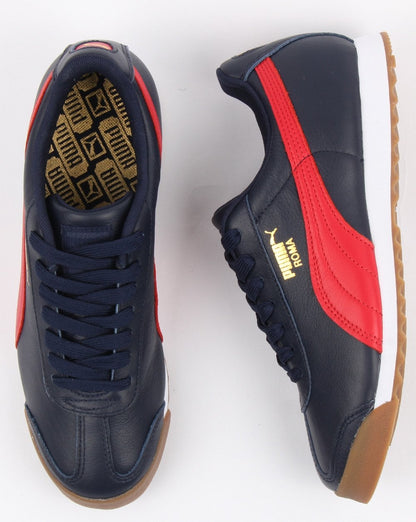 Puma Roma Classic Gum Trainer Peacoat/Ribbon Red