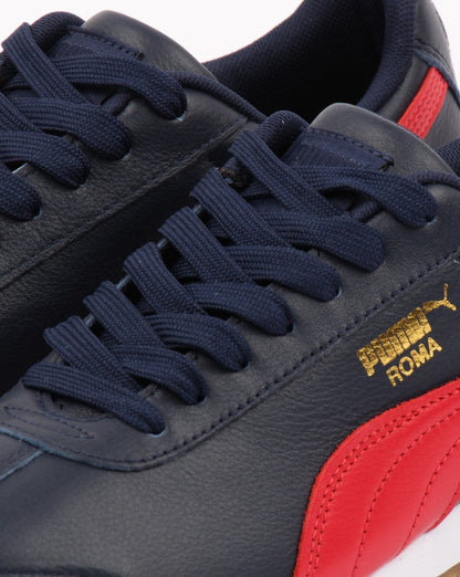 Puma Roma Classic Gum Trainer Peacoat/Ribbon Red