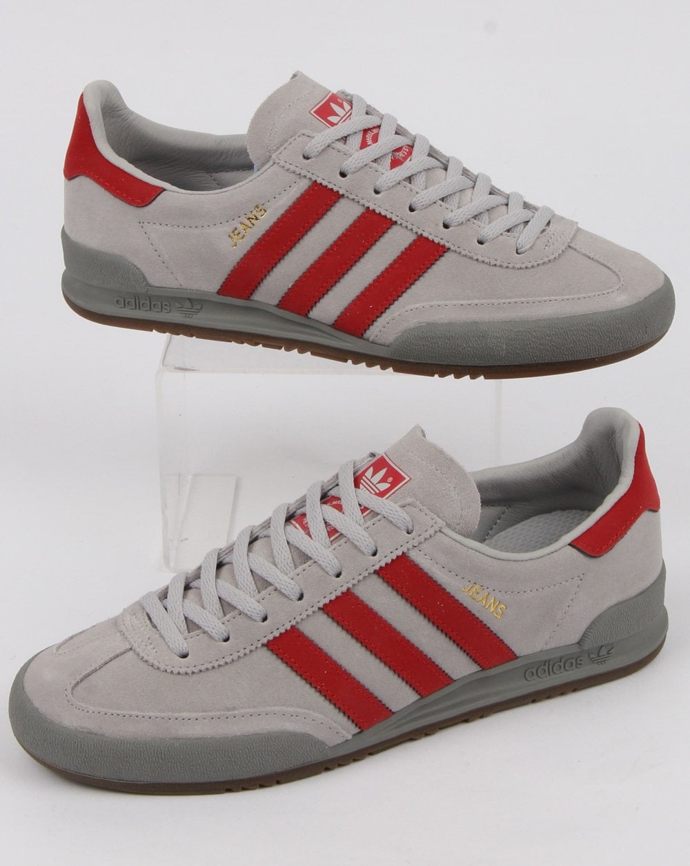 Adidas Jeans Sneakers Grau/Scharlachrot