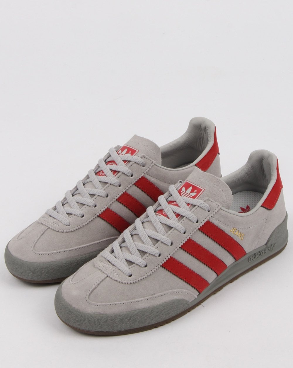 Adidas Jeans Sneakers Grau/Scharlachrot