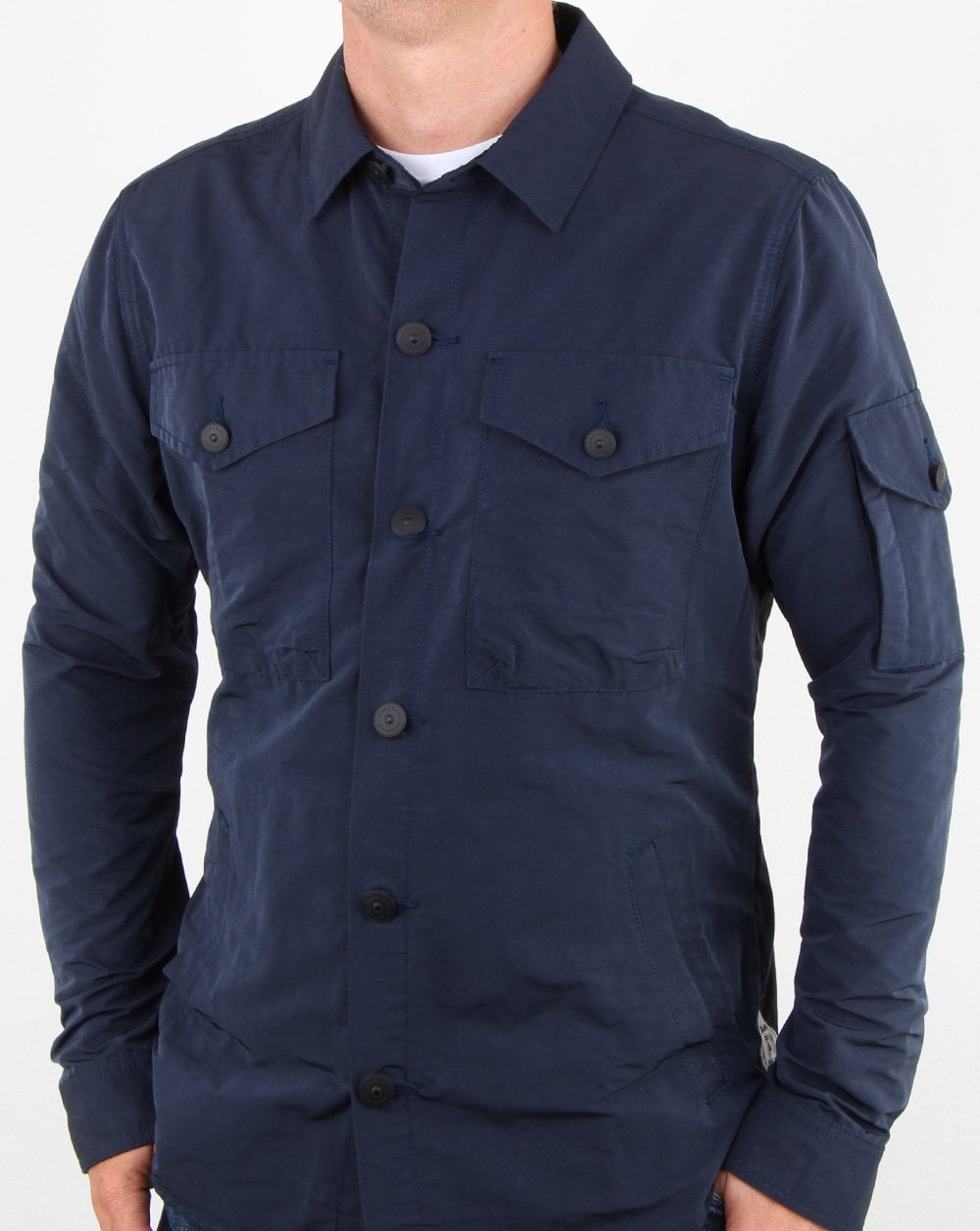 Barbour Beacon Askern Überhemd Marineblau