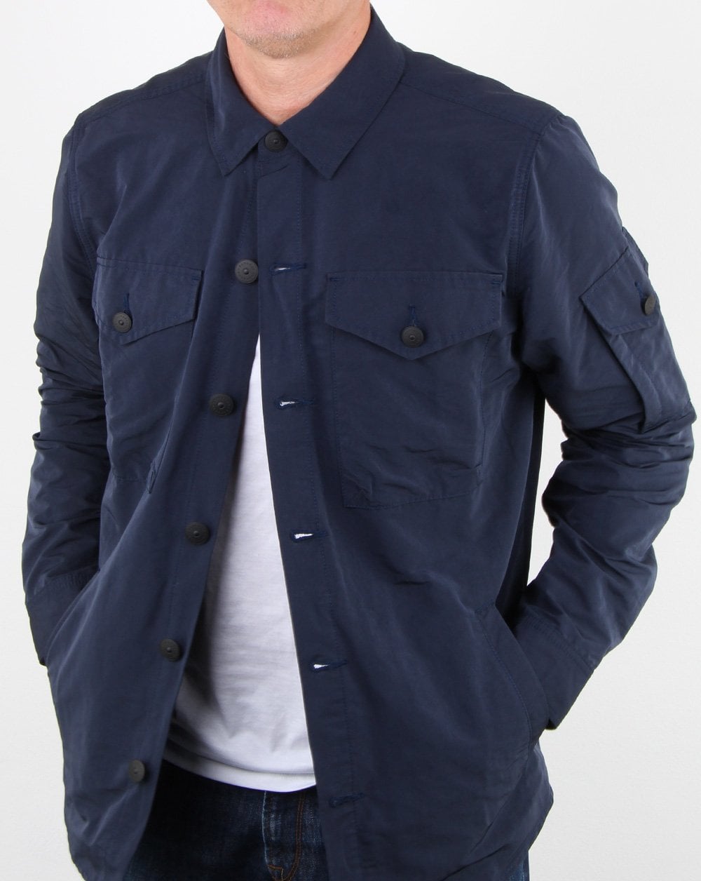Barbour Beacon Askern Überhemd Marineblau