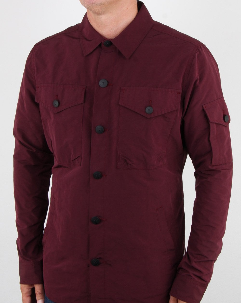 Barbour Business Beacon Askern Overshirt Merlot