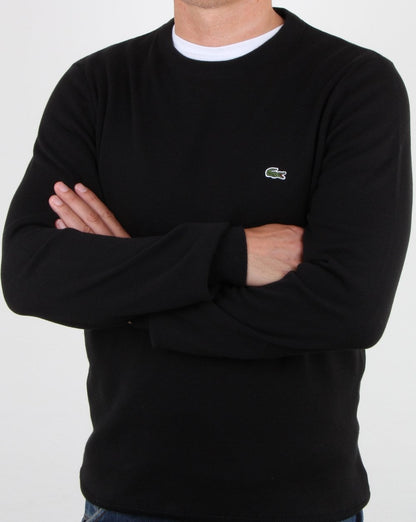 Lacoste Rundhalspullover Schwarz