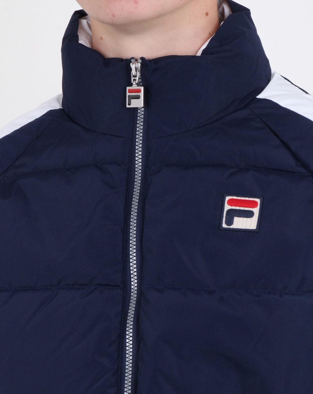Fila Vintage Ski Puffer Jacket Navy/white