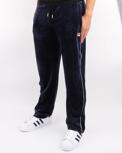 Fila Vintage Cyrus Velour Track Pants Navy