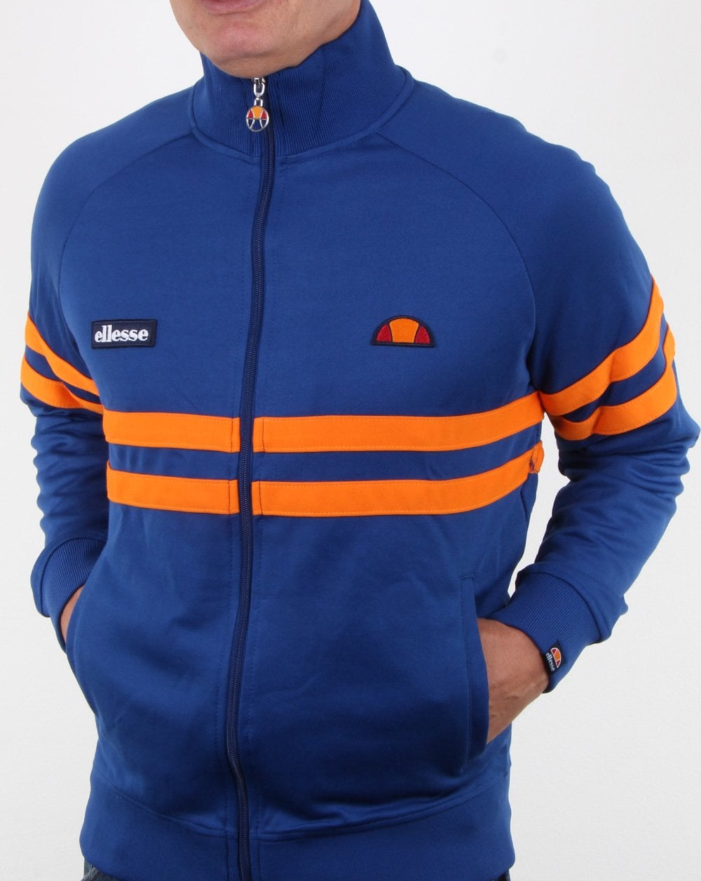 Ellesse Rimini Trainingsjacke Dunkelkönigsblau/Orange