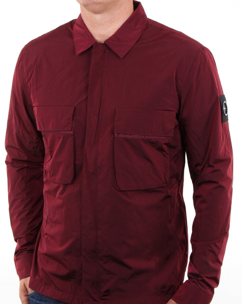 Marshall Artist Liquid Overshirt Burgundy