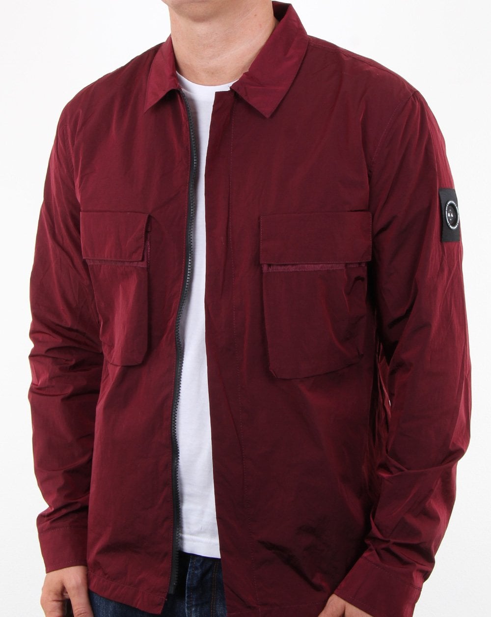 Marshall Artist Liquid Overshirt Burgundy