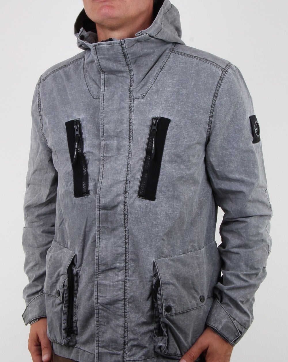 Marshall Artist Fragment Process Jacke verwaschenes Grau
